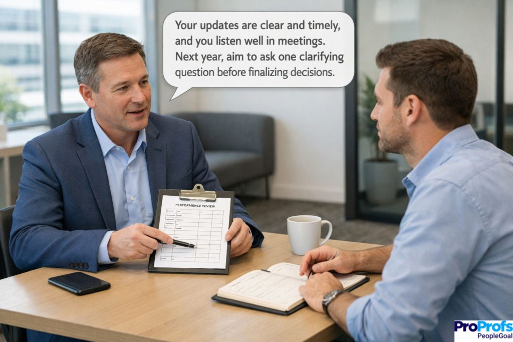 annual performance review phrases - PeopleGoal