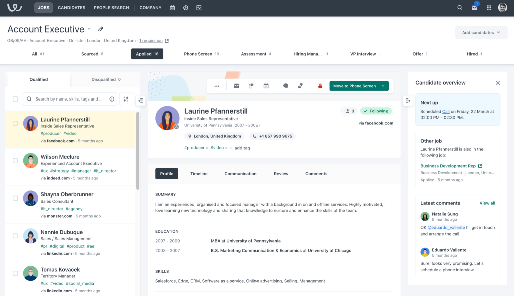 Workable HR Dashboard