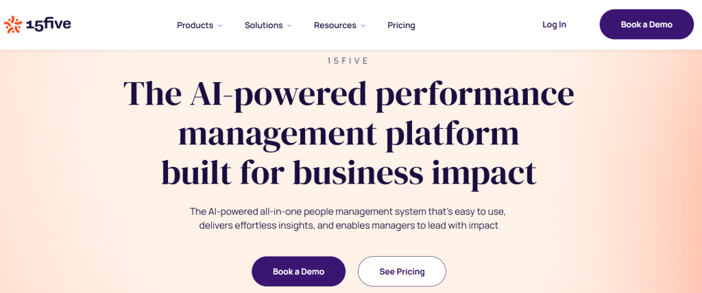 15Five Dashboard for employee tracking
