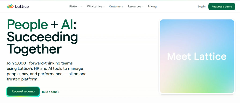 Lattice Employee Tracking Software Dashboard