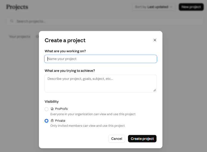 Step 1: Create the Project