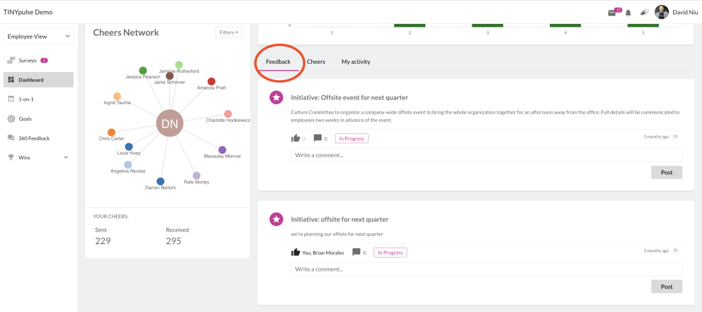 TinyPulse - Best for Anonymous Pulse Surveys And Honest Employee Voice