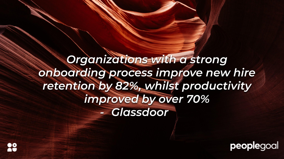 Glassdoor Statistic on strong onboarding process
