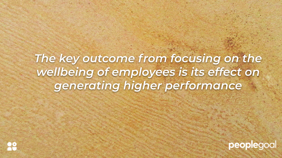 wellbeing is the key to high performance