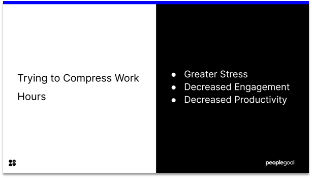 4 Day Work Week - Trying to Compress Work Hours