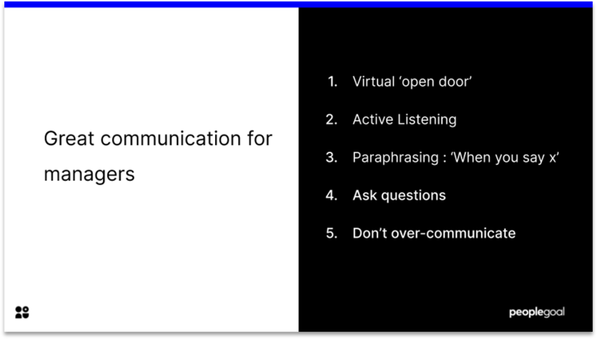 Great communication for managers during work-from-home