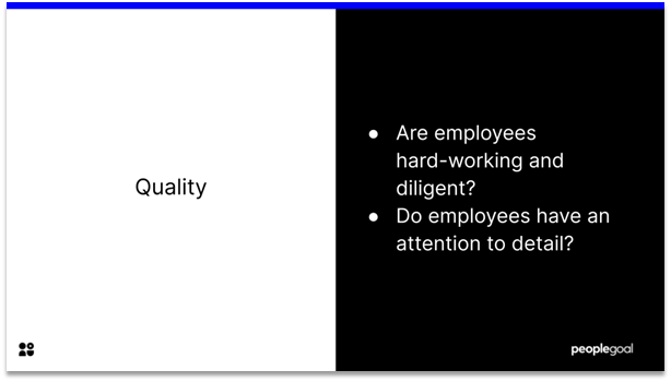 Key Performance Indicators - quality
