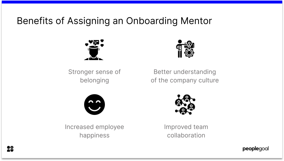 Benefits of assiging an onboarding mentor