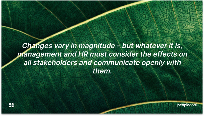 Types of Organizational Change quote