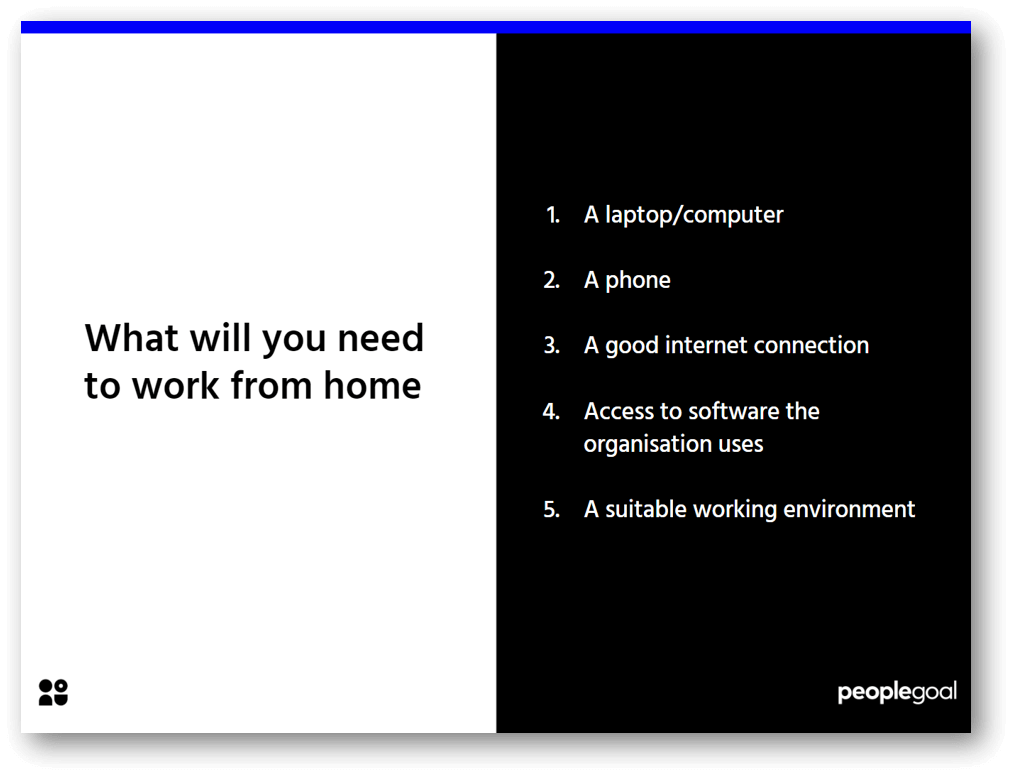 Work from home policy