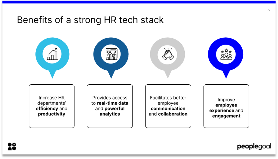 Benefits of a strong HR tech stack